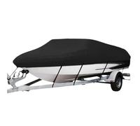 IZHAOGJING Funda para Barco, Fundas para Barcos Impermeable Funda de Lona en Forma V for yate, remolcable, Impermeable, Anti-UV, 11 a 22 pies, Tela Oxford 210D(A 14-16Ft 530X290cm)