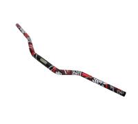 IZHAOGJING Manillar Moto,Manillar de Moto 28MM Fat Bar 1-1/8' Almohadilla for Manillar Empuñaduras for Manillar Motocicleta de Motocross(Black Print)