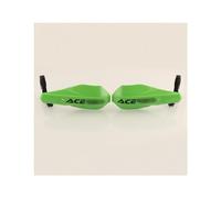 IZHAOGJING Manillar Moto,Manillar de Moto Motocicleta Motocross Mango Barra Cepillo Bar Guardias Mano Protector Protector Protección Racing Pit Bike Street Bike(Green)