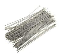 IZHAOGJING Radios plateados de acero inoxidable, 36 radios curvados en J de 14G/14K, elige 170-300 mm, 304 radios de bicicleta (296 mm)