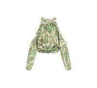 IZIA Blusa 'Spring Summer' amarillo / verde / verde claro / blanco XS EUR