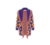 IZIA Cárdigan azul claro / amarillo / lila / rojo anaranjado XS-S EUR