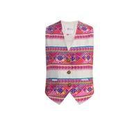 IZIA Chaleco marfil / amarillo / petróleo / rosa XS EUR