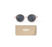 IZIPIZI Gafas de sol Baby #d diseñadas en París, lentes redondas polarizadas para bebés de 0 a 3 años (9 a 36 meses), 100 % protección UV, marco flexible sin BPA, lentes grises, rosa pastel