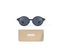 IZIPIZI Gafas de sol Baby #d diseñadas en París, lentes redondas polarizadas para bebés de 0 a 3 años (9 a 36 meses), 100 % protección UV, marco flexible sin BPA, lentes grises, azul mezclilla