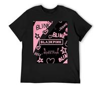 IZIWDORW Blackpink EcoConscious - Camiseta de algodón sostenible de manga corta para moda ética, Negro, XXL