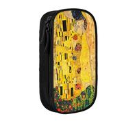 IZIWDORW Gustav Klimts The Kiss - Estuche interior a prueba de fugas - Funda de tela Oxford con cremallera para bolígrafos de tinta, pintalabios y objetos pequeños