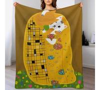 IZIWDORW Gustav klimts the kiss - Manta de franela cálida para noches de cine en casa, viajes, sensación suave, no se desprende, comodidad antibolitas