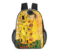 IZIWDORW Gustav Klimts The Kiss - Mochila para niños y niñas, bolsa de natación de PVC, transparente, lavable, ligera, impermeable