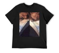 IZIWDORW Jack and Rose Titanic - Camiseta ligera de algodón fino de manga corta para debajo de la ropa, Negro, XXL