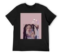 IZIWDORW Jennie EcoConscious - Camiseta de manga corta sostenible de algodón para moda ética, Negro, M