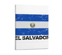 IZIWDORW Lienzo enmarcado clásico de la bandera de Honduras con líneas limpias, imágenes brillantes para estilo de pared de espacio personal