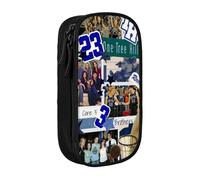 IZIWDORW Nathan Scott - Estuche con 3 separadores de malla, bolsa portátil con cremallera para artículos de papelería, joyas, auriculares (poliéster)