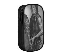 IZIWDORW Norman Reedus - Estuche para artículos esenciales de camping, tela Oxford impermeable con cremallera para cerillas, bolígrafos, mapas