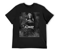 IZIWDORW Ozzy Osbourne Eco Dye - Camiseta de manga corta de algodón orgánico sostenible de bajo impacto, Negro, XXL