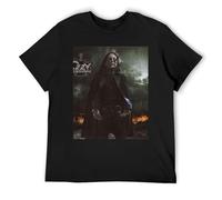 IZIWDORW Ozzy Osbourne EcoConscious - Camiseta de manga corta sostenible de algodón para moda ética, Negro, XL