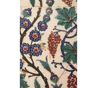Iznik Tile Notebook - 200-Page Lined Paperback Journal, Turkish Floral Grapevine Ceramic Art Cover