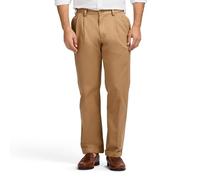 IZOD 4534018 Pantalones Chinos Americanos de Corte clásico con Parte Delantera Plana, Caqui inglés, 34W x 32L para Hombre