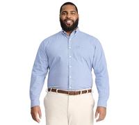 IZOD Men's Big and Tall Button Down Long Sleeve Stretch Performance Gingham Shirt