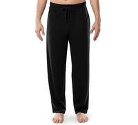 IZOD Men's Jersey Knit Sleep Pant, Black, Large
