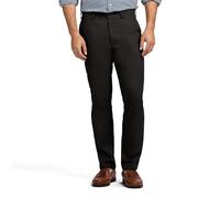 IZOD Pantalón Casual Americano Chino Plano, Ajuste Recto, Pantalones Casales, Negro, 36W x 29L