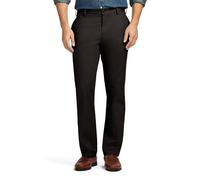 Izod - Pantalón Chino de Corte Ajustado Americano para Hombre, Negro -, 33W x 30L