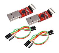 IZOKEE CP2102 Módulo USB a TTL 5PIN Serial Convertidor Adaptador Módulo, UART STC Descargador para 3.3V y 5V con Cables de puente (2 piezas)