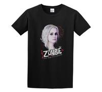 Izombie Take A Bite TV Show Cotton Casual Unisex 100% Cotton Short-Sleeve T-Shirts Black XL