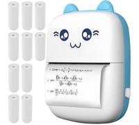 Izoxis Mini impresora de bolsillo, impresora fotográfica en blanco y negro para smartphone Bluetooth 22272