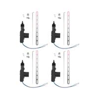 Izquierda Actuador Pestillo Actuador Cerradura Puerta Central Remota Eléctrica Universal Para Coche 2/5 Cables Bloqueo Eléctrico Alta Resistencia 12V Cerradura Puerta Coche(4Piece 2 Wire)