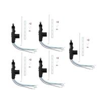 Izquierda Actuador Pestillo Actuador Cerradura Puerta Central Remota Eléctrica Universal Para Coche 2/5 Cables Bloqueo Eléctrico Alta Resistencia 12V Cerradura Puerta Coche(5Piece 5 Wire)