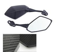 Izquierda Derecha Espejo Espejos Retrovisores para Motocicleta para Aprilia GPR 125 RS 125 RSV4 Factory RSV4R. Espejo Retrovisor Giratorio. Espejo Tráfico(Negro 2)