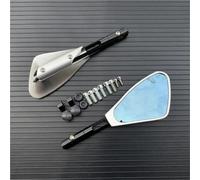 Izquierda Derecha Espejo Espejos Retrovisores Para Motocicleta Para K&awasaki Para Z900, Para Z900RS, Para Z800 Y Para Z1000, Tornillos De 8 Mm Y 10 Mm Espejo Tráfico(Plata)