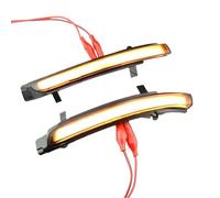 Izquierdo Derecho Espejo Lateral Luz Señal Giro Intermitente LED Dinámico Espejo Retrovisor 3T0949101 Para Skoda Para Octavia 1Z3 Hatchback 1Z5 Estate Para Superb 3T4 Hatchback(Yellow)