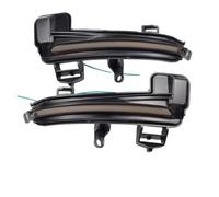 Izquierdo Derecho Espejo Lateral Luz Señal Giro Intermitentes LED Dinámicos Para Skoda Para Superb Para A7 B8 MK3 III Typ 3V 2016 2017 2018 2019(Blue-yellow)