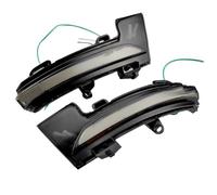 Izquierdo Derecho Espejo Lateral Luz Señal Giro Luz LED Dinámica Intermitentes Para Espejo Retrovisor Para Skoda Para Octavia Mk3 Para A7 5E 2014 2015 2016 2017 2018 2019(Blue and Yellow)