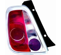 Izquierdo-PILOTO TRASERO-sin portalámparas-Blanco-Rojo IPARLUX compatible con FIAT 500 (07->)