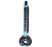 Izquierdo Sitar Acústico-eléctrico indio special edition cuello ultra resistente para cuerdas de resonador