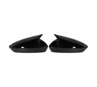 Izquierdo Y Derecho Cubierta Alojamiento De Espejo Para A3 S3 RS3 8Y 2021 2022 2023 2024 Elegante Y Con Estilo Negro Brillante， Patrón De Fibra De Carbono Carcasa Cubierta Espejo(Bright black)