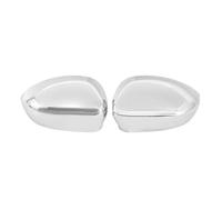 Izquierdo Y Derecho Tapa Del Espejo Retrovisor Para Fiat 500 500C Grande PUNTO 595 Para Abarth 695 2007-2023 Diseño Inspirado En Carreras Negro Brillante， Blanco， Cromo Carcasa(2pcs Chrome)
