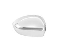 Izquierdo Y Derecho Tapa Del Espejo Retrovisor Para Fiat 500 500C Grande PUNTO 595 Para Abarth 695 2007-2023 Diseño Inspirado En Carreras Negro Brillante， Blanco， Cromo Carcasa(Chrome Right)