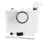 Izrielar 700W Triturador Sanitario, bomba de aguas residuales para inodoro, lavabo, ducha, 190L/min, con 4 entradas, con paletas de acero inoxidable y carbón activo