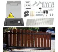 Izrielar 750W Motor Puerta Corredera batientes hasta 1600 kg, automatismo para cancelas correderas 12M, automatismo para puertas de garaje Control Remoto 50 m, con 2 mandos a distancia