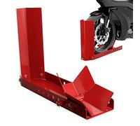Izrielar balancín de moto, soporte de moto remolque rueda delantera abrazadera, soporte de rueda balancín, para neumáticos de 8-24 pulgadas ayuda de carga soporte de transporte balancín de rueda