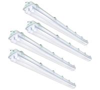 Izrielar Reglette LED 18w luminaria antihumedad, 4 piezas difusor luminaria 120cm 2x tubos 3600LM, 6000k blanco frío luz de día industrial foco taller iluminación IP65 baño lámpara fluorescentes