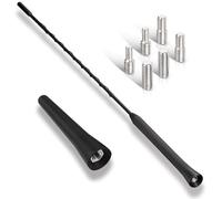 IZyufan Juego de 2 antenas de coche de 6,5 cm y 24 cm, antena corta para recepción AM y FM, antena universal para techo de coche