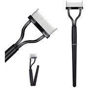 IZyufan Peine para Pestañas,Separador de Pestañas,Peine Separador de Pestañas,Separador Pestañas con Dientes de Acero Inoxidable,Eyelash Comb with Ergonomically Bent