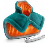 IZZUBIZ - Almohadilla térmica para el Día del Padre para aliviar el dolor de cuello, hombros y espalda, almohadilla térmica eléctrica pesada para calambres, piernas y pies, regalos para Navidad, Día
