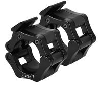 IZZY Abrazaderas para Barra Olímpica 50 mm - Cierres Reforzados de Seguridad para Pesas, Powerlifting y Cross Training