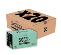 Izzy Coco 27mm 20Kg- Carbón Premium Natural de Coco para Cachimba en Cubos de 27x27x27mm. (Pack de 20 kg) Alto Poder calórico, Larga Duración 120 min. Sin Olor y Sin Sabor. Fabricación 100% Natural